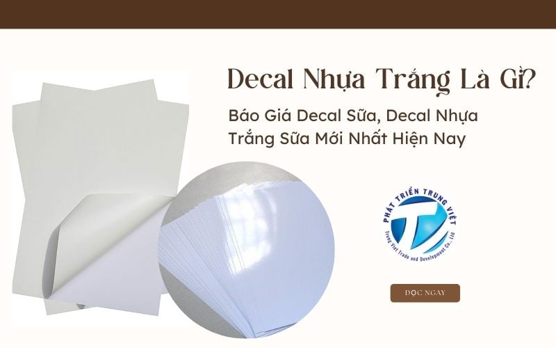 Decal Nhựa Trắng Là Gì? Báo Giá Decal Sữa, Decal Nhựa Trắng Sữa Mới Nhất Hiện Nay